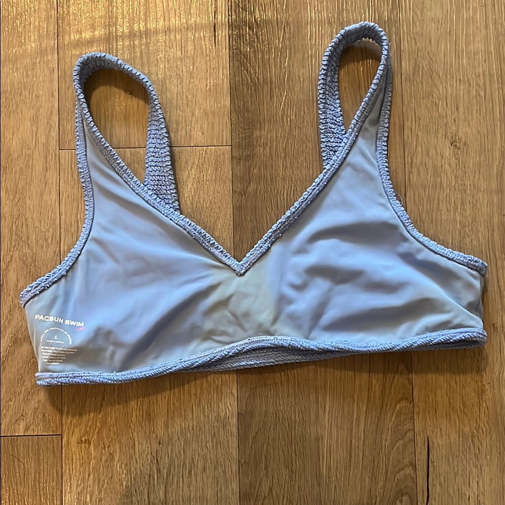 PacSun Blue Textured Bikini Set - Picture 7 of 7
